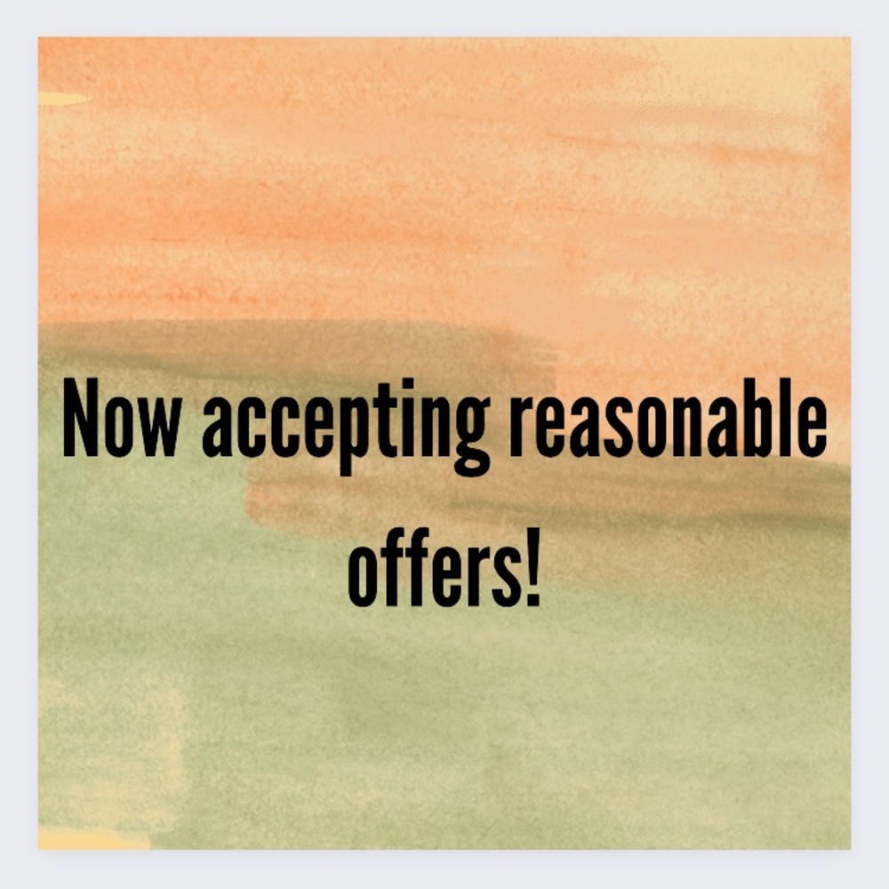 Reasonable offers will be considered!